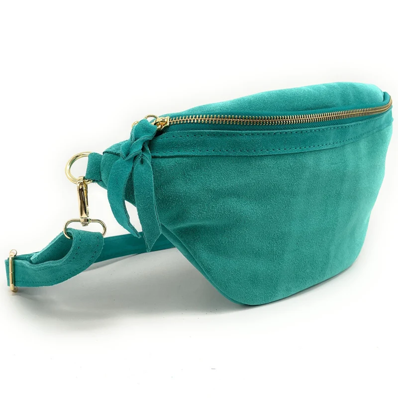 Sac banane en daim LILOU SUEDE Lagon