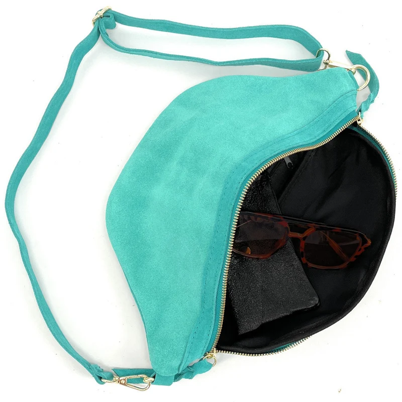 Sac banane en daim LILOU SUEDE Lagon