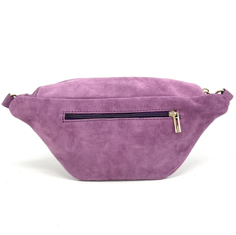 Sac banane en daim LILOU SUEDE Violine