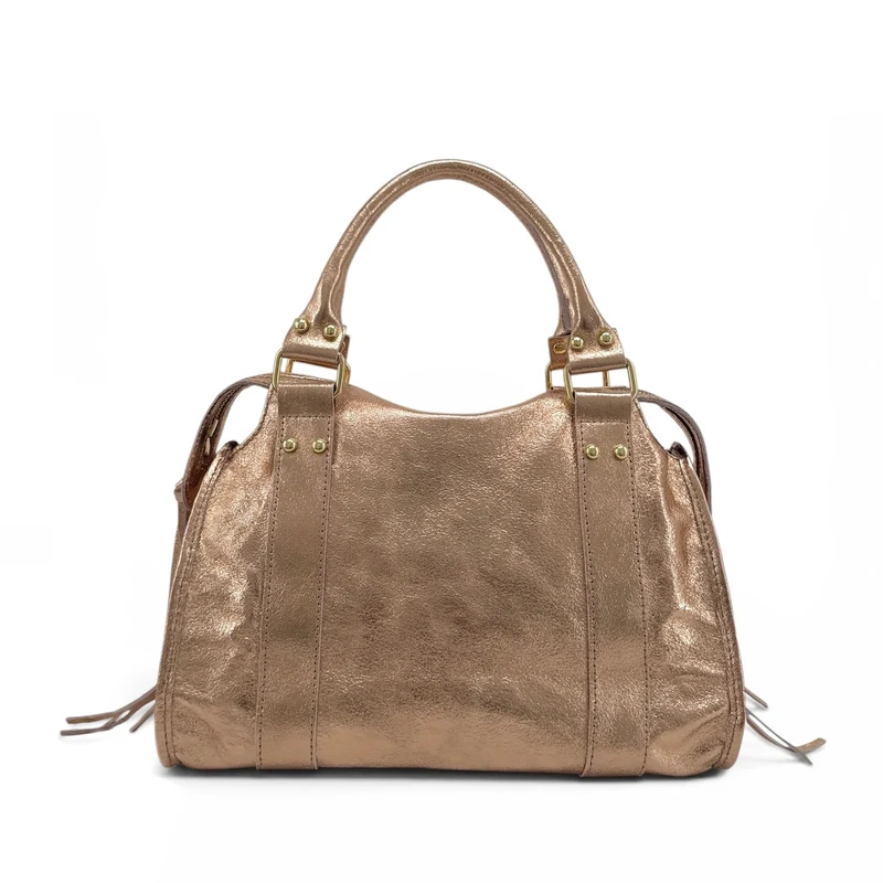 Sac à main en cuir irisé SANDSTORM GOLD Rose gold