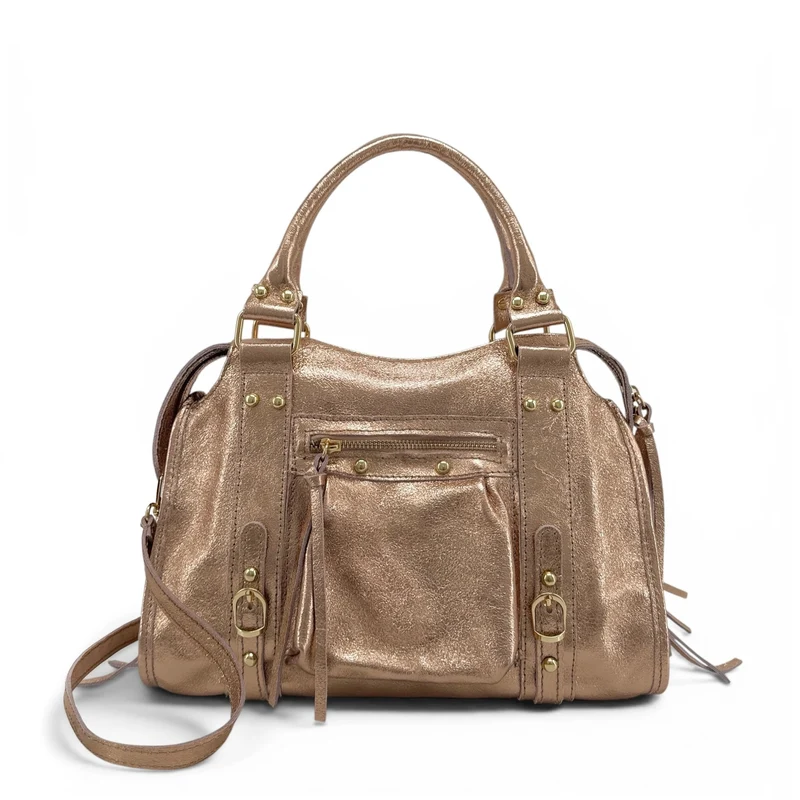 Sac à main en cuir irisé SANDSTORM GOLD Rose gold