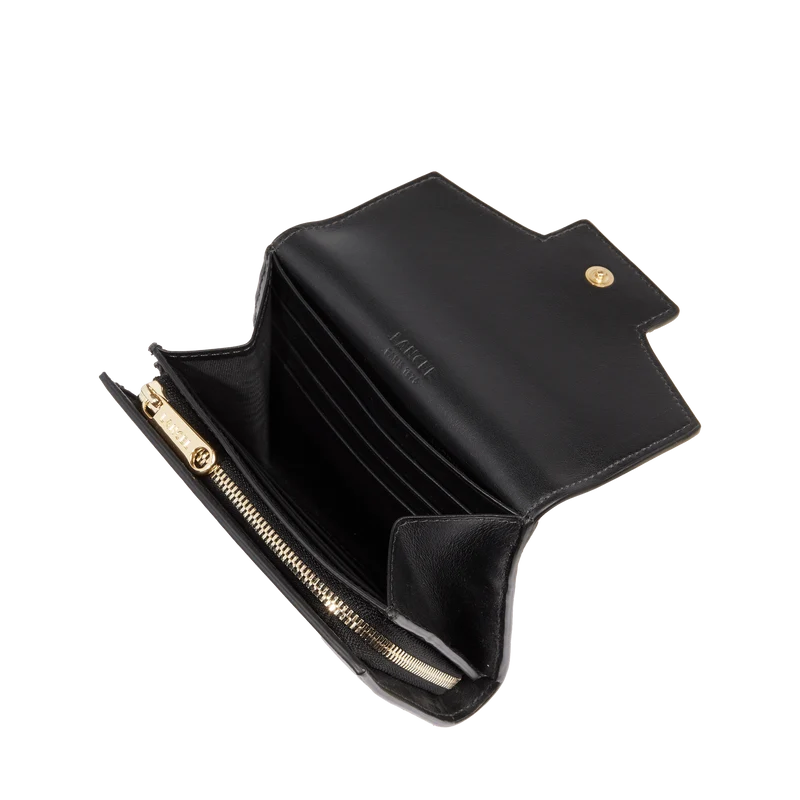 Rectangular flap compact wallet
