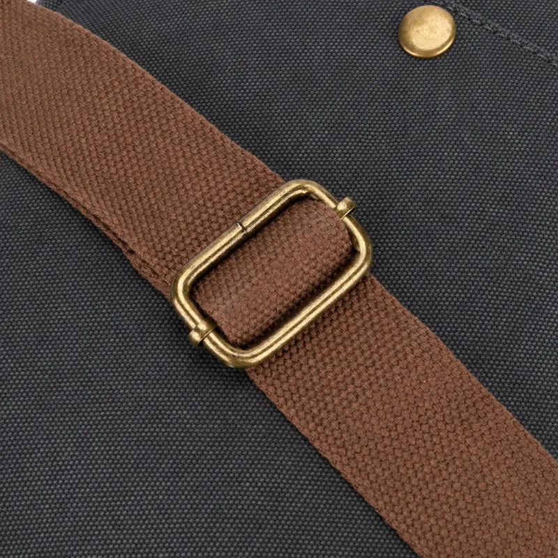 Sacoche en toile et cuir VANEAU Noir