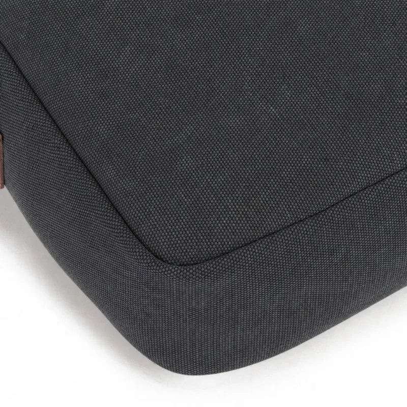 Sacoche en toile et cuir VANEAU Noir