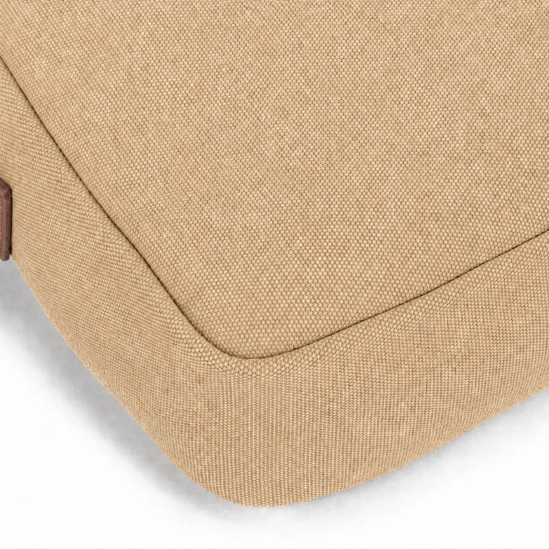 Sacoche en toile et cuir VANEAU Beige foncé