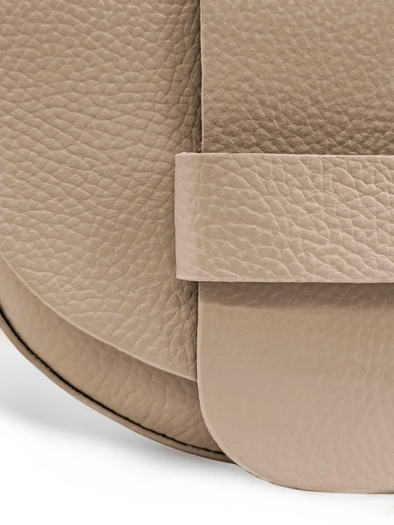 Mini sac besace en cuir grainé LOLLY Taupe