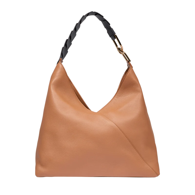 L zip hobo bag