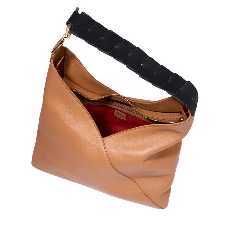 L zip hobo bag