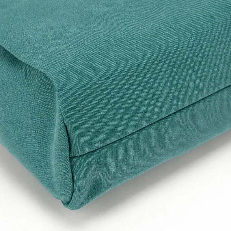 Sac à dos en toile et cuir TRINITE L Vert canard