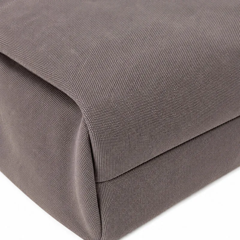 Sac à dos en toile et cuir TRINITE L Gris taupé