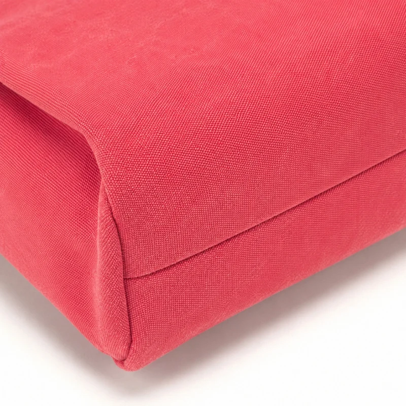 Sac à dos en toile et cuir TRINITE L Rose framboise