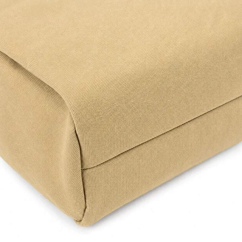 Sac à dos en toile et cuir TRINITE L Beige
