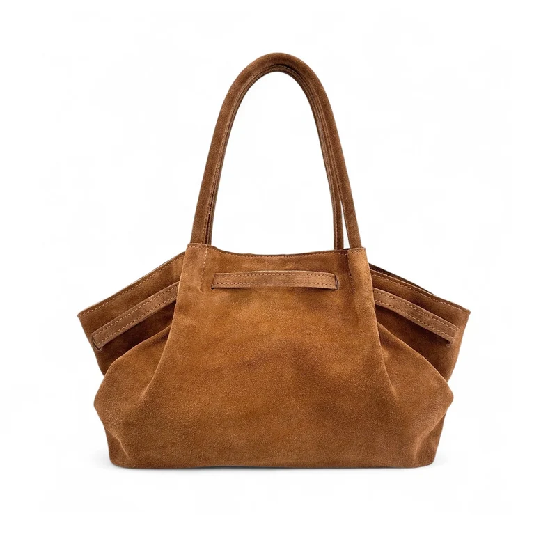 Sac cabas loose en daim ALANA Camel