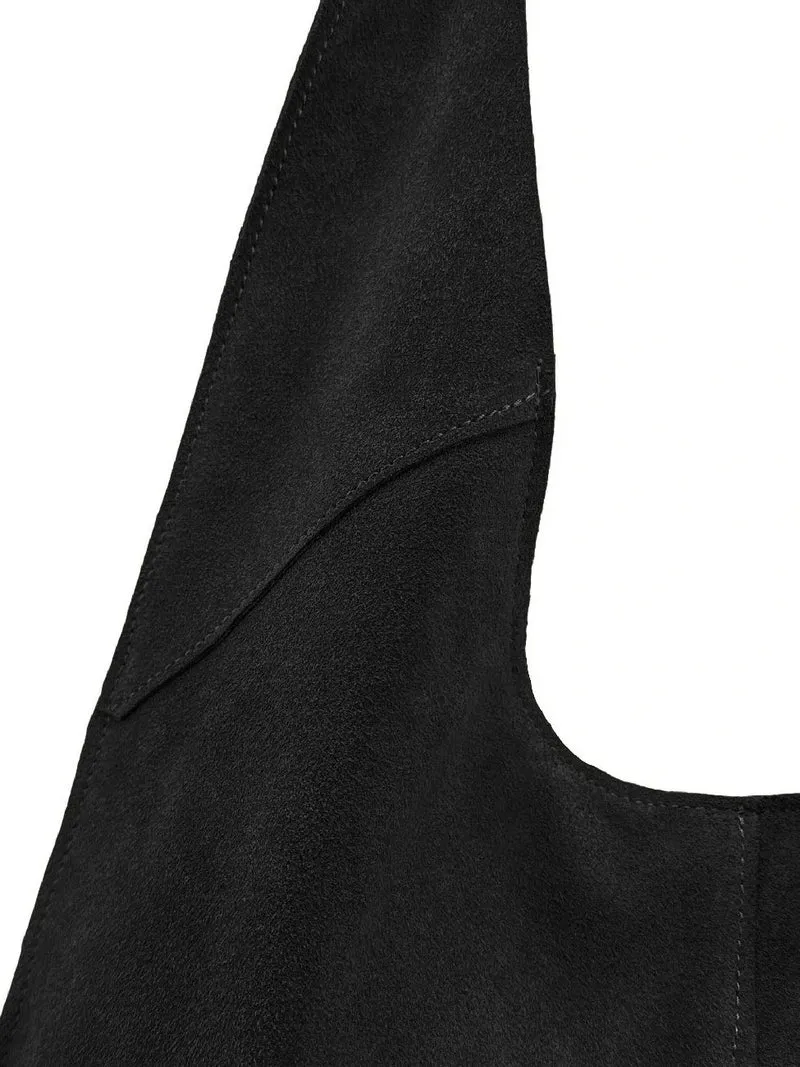 Sac Hobo en daim NEW EVE Noir