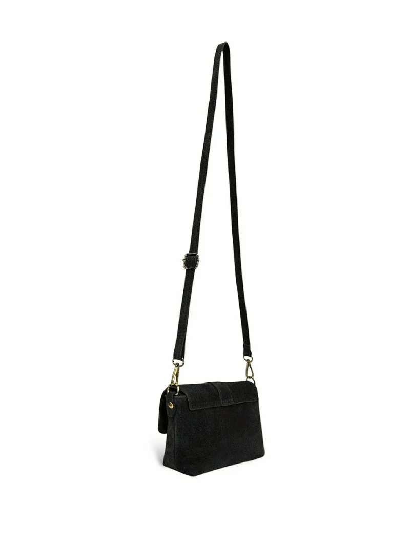 Micro-sac en daim BERLINGOT SUEDE Noir