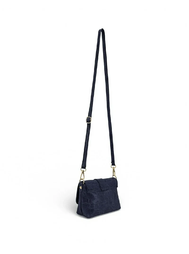 Micro sac en cuir brossé BERLINGOT Bleu marine