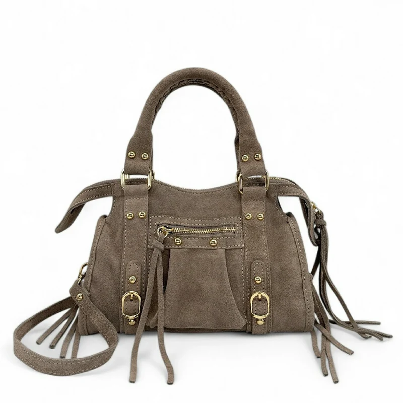Mini-sac en daim STORM SUEDE MINI Gris taupé