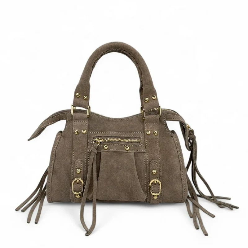 Mini-sac en daim STORM SUEDE MINI Gris taupé