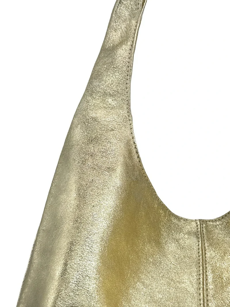 Sac à main HOBO en cuir irisé EVA GLOW Or pâle