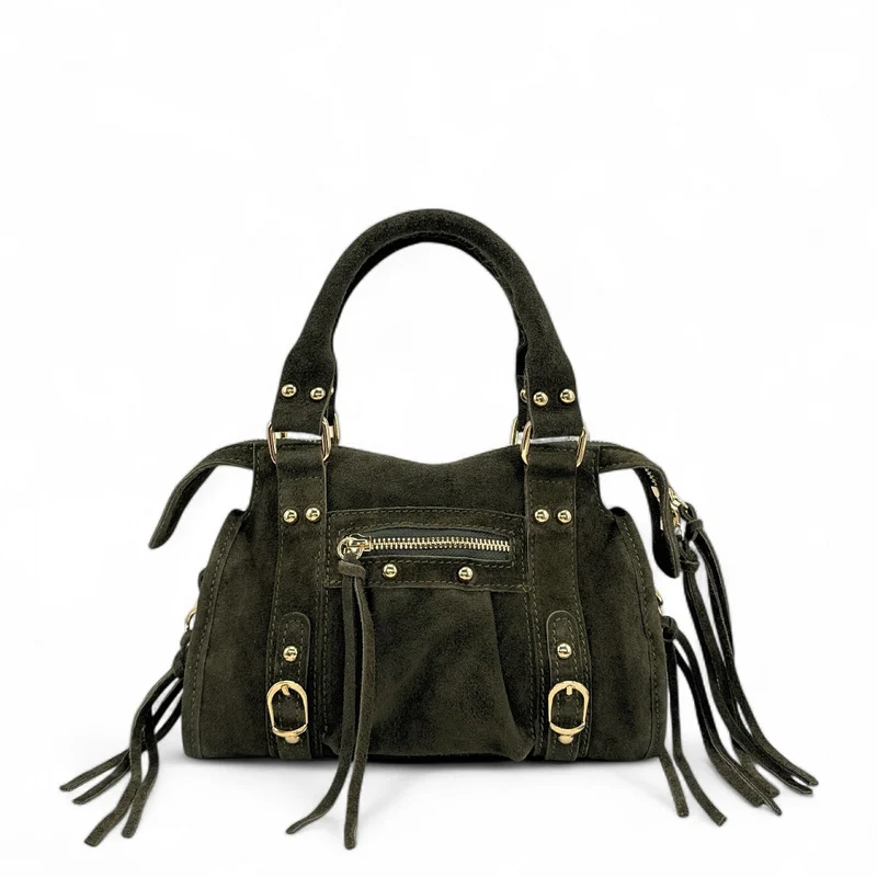 Mini-sac en daim STORM SUEDE MINI Kaki foncé