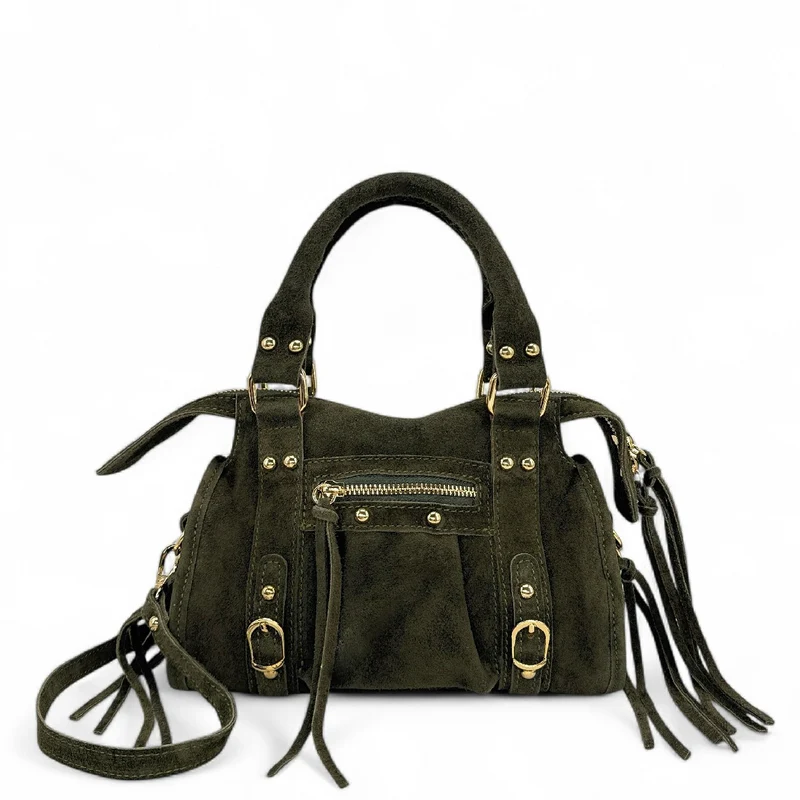 Mini-sac en daim STORM SUEDE MINI Kaki foncé