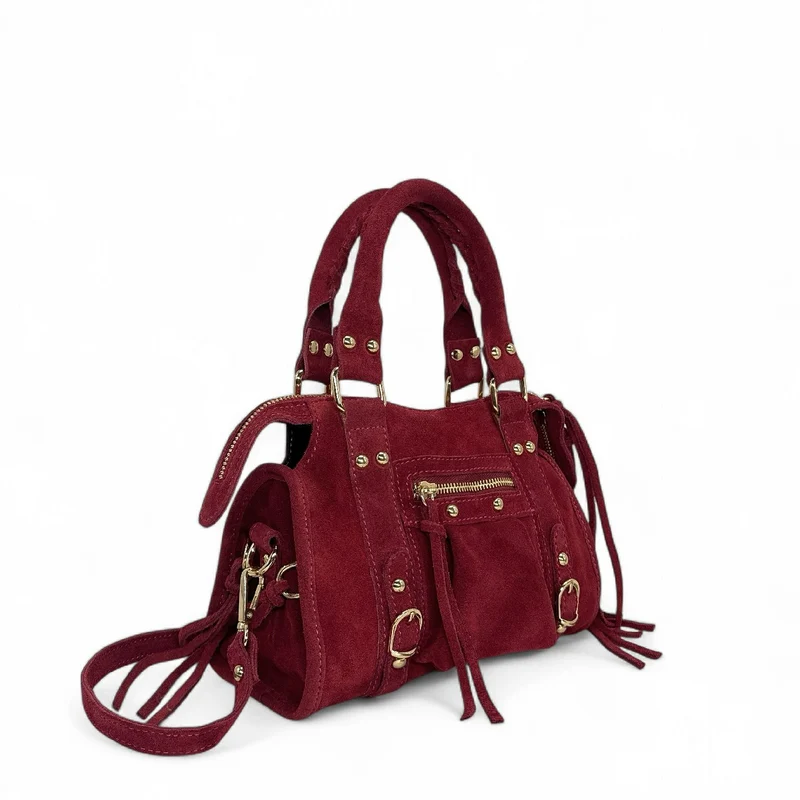 Mini-sac en daim STORM SUEDE MINI Bordeaux