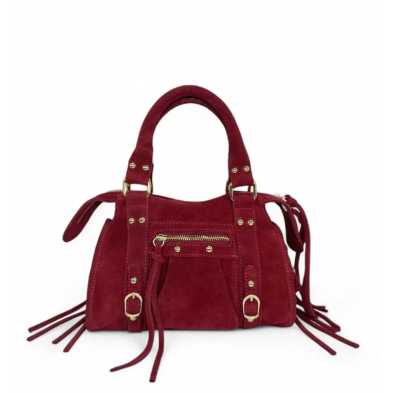 Mini-sac en daim STORM SUEDE MINI Bordeaux
