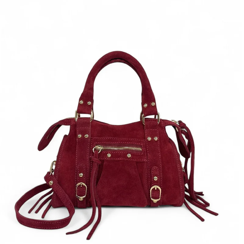 Mini-sac en daim STORM SUEDE MINI Bordeaux