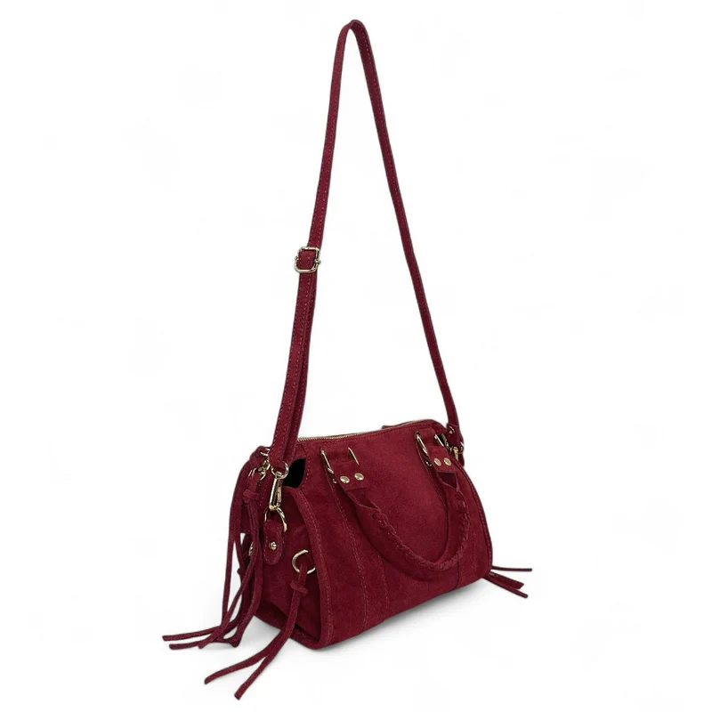 Mini-sac en daim STORM SUEDE MINI Bordeaux