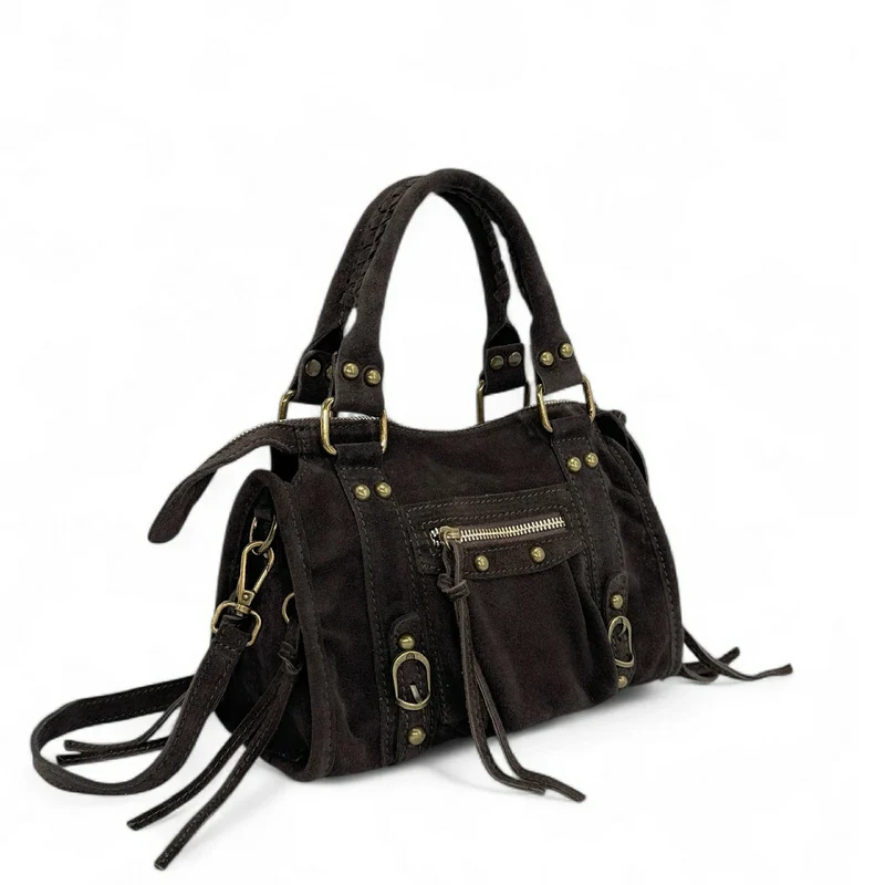 Mini-sac en daim STORM SUEDE MINI Chocolat