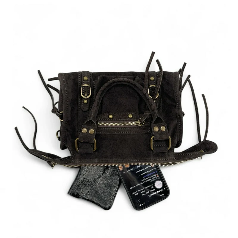 Mini-sac en daim STORM SUEDE MINI Chocolat