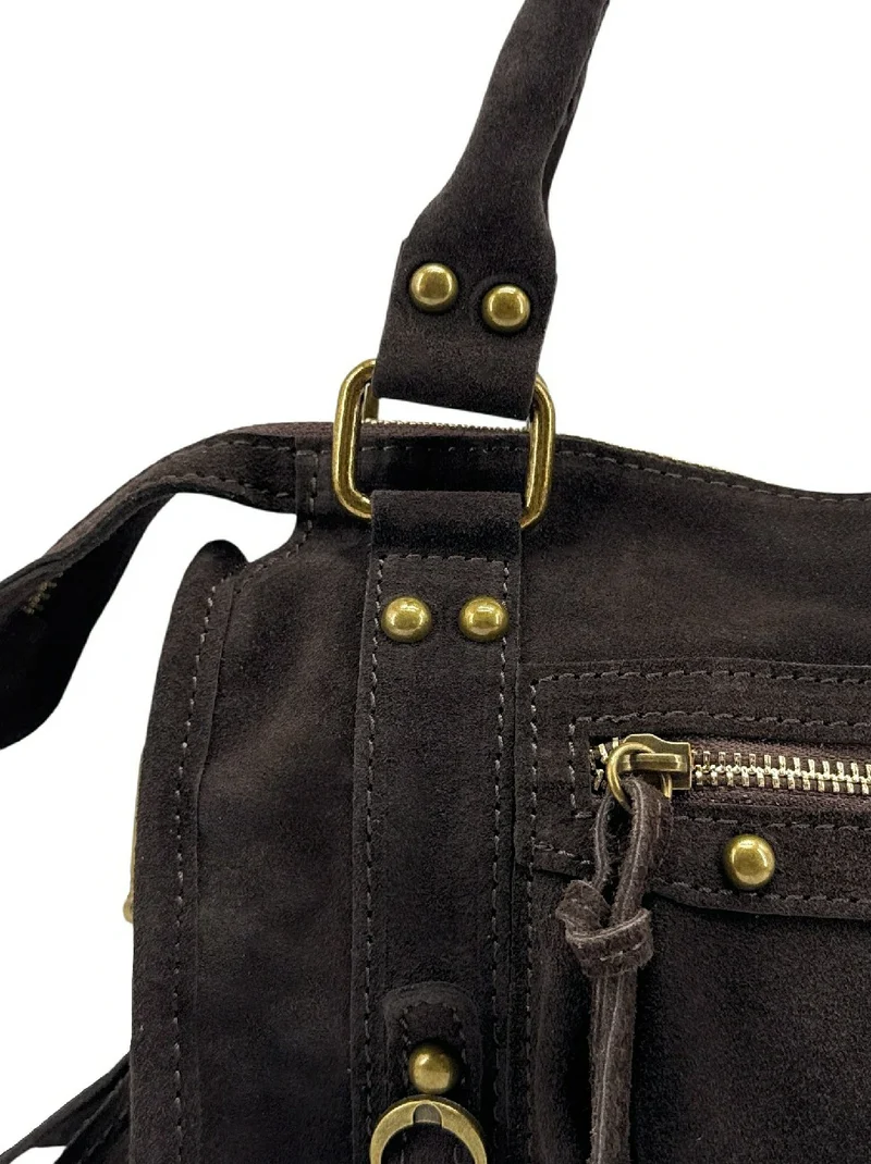 Mini-sac en daim STORM SUEDE MINI Chocolat