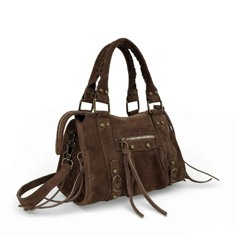 Mini-sac en daim STORM SUEDE MINI Moka