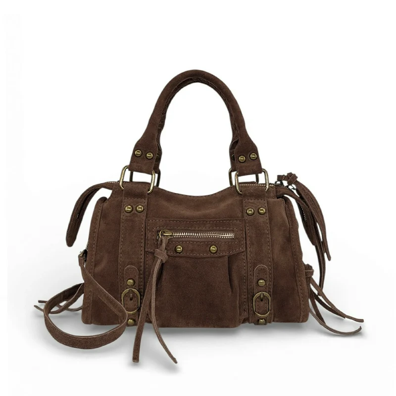 Mini-sac en daim STORM SUEDE MINI Moka