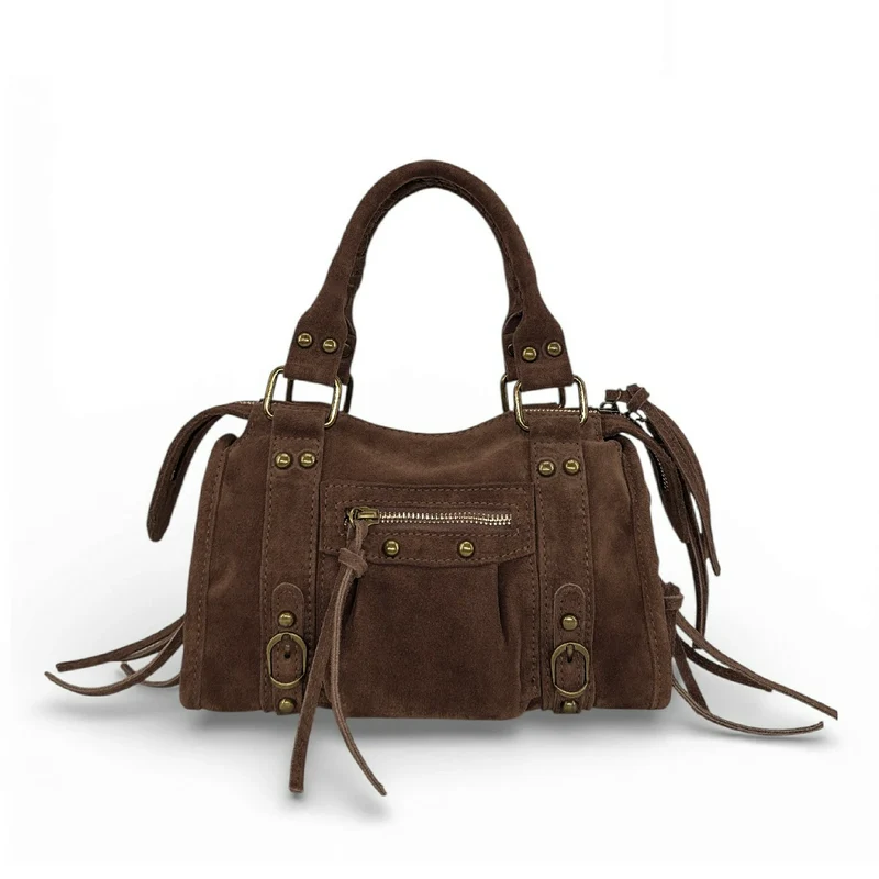 Mini-sac en daim STORM SUEDE MINI Moka
