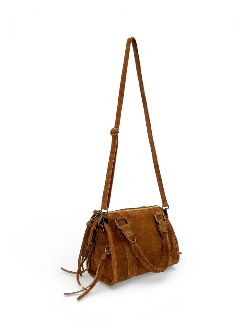 Mini-sac en daim STORM SUEDE MINI Camel foncé