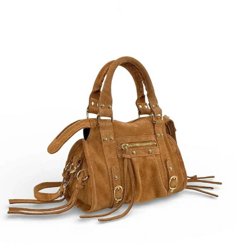 Mini-sac en daim STORM SUEDE MINI Camel clair