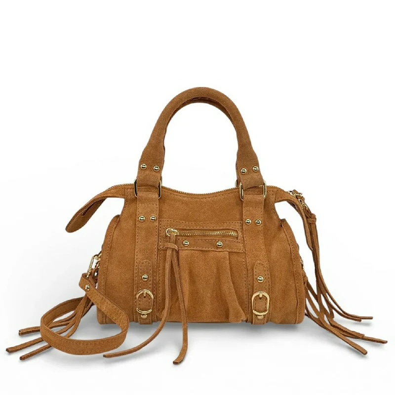Mini-sac en daim STORM SUEDE MINI Camel clair