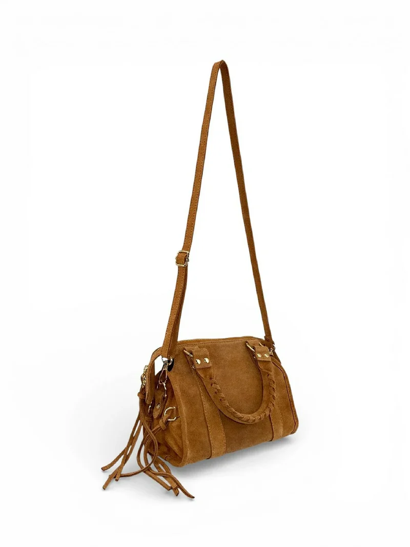 Mini-sac en daim STORM SUEDE MINI Camel clair