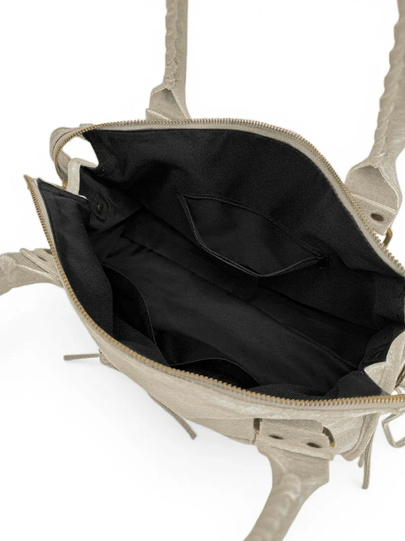 Sac à main en daim STORM SUEDE Beige crème