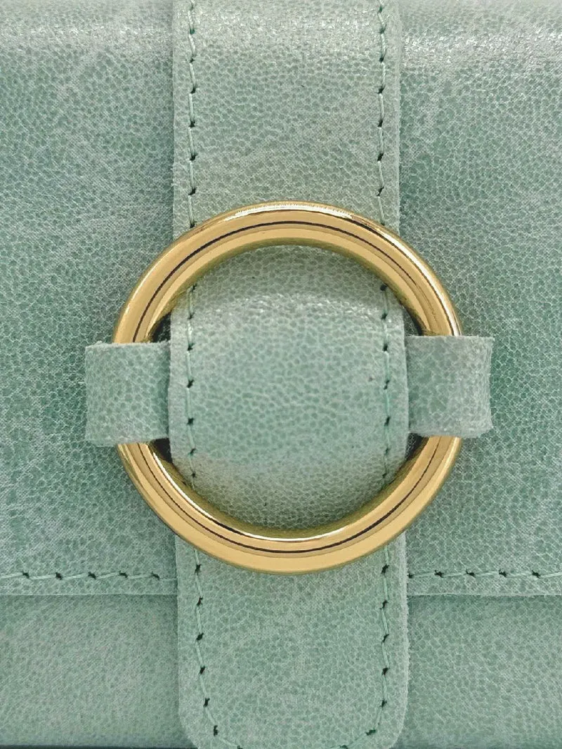 Micro sac en cuir brossé BERLINGOT Vert pastel