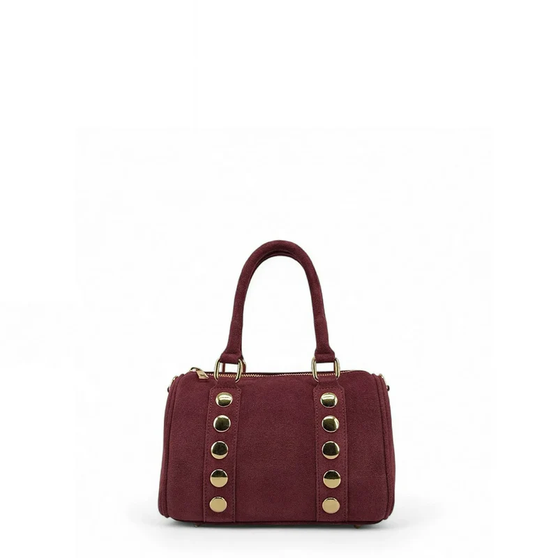Mini sac bowling en daim DJODY Prune
