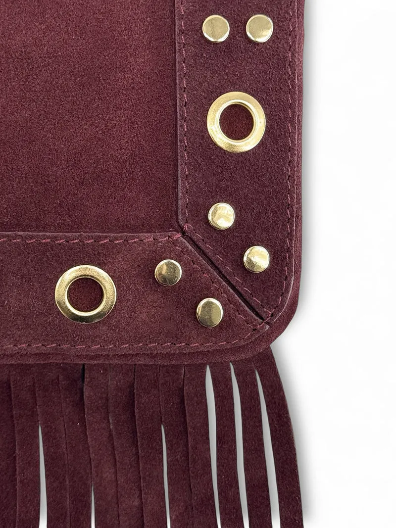 Sac besace en croûte de cuir YEPA Bordeaux