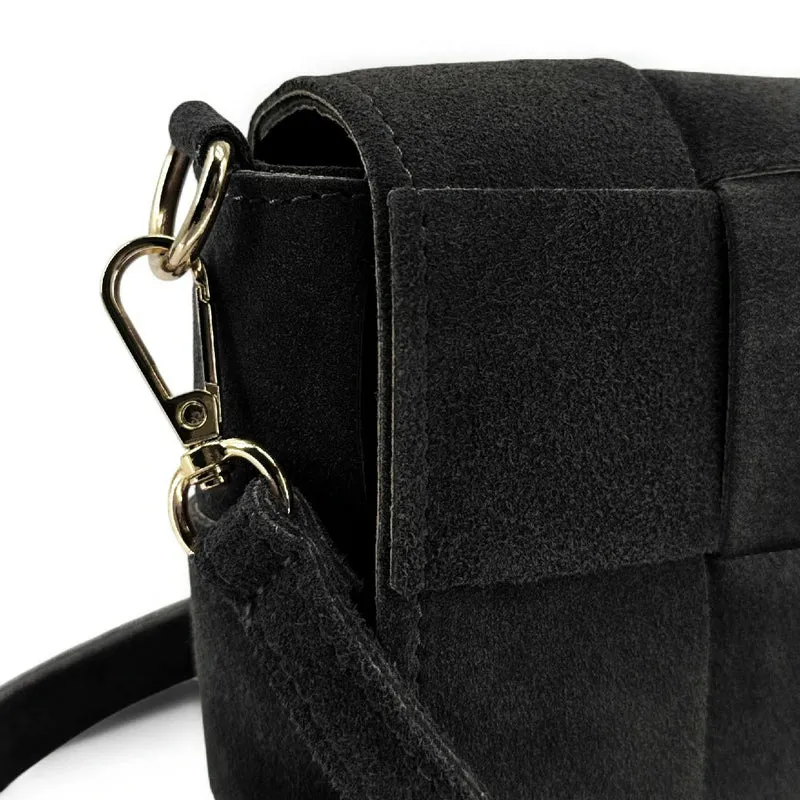 Micro sac en daim TWENTY TWO Noir