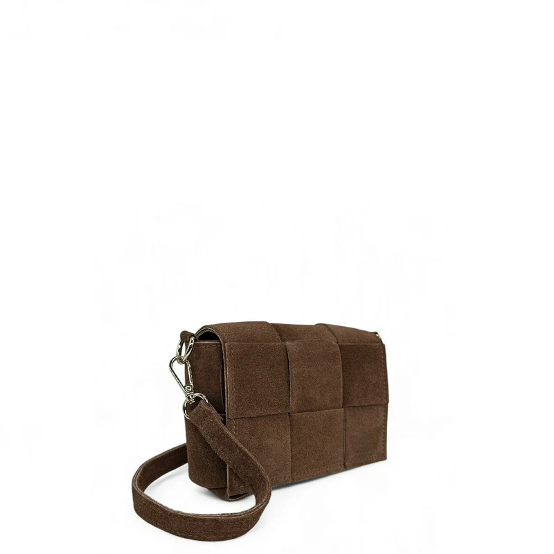 Micro sac en daim TWENTY TWO Chocolat