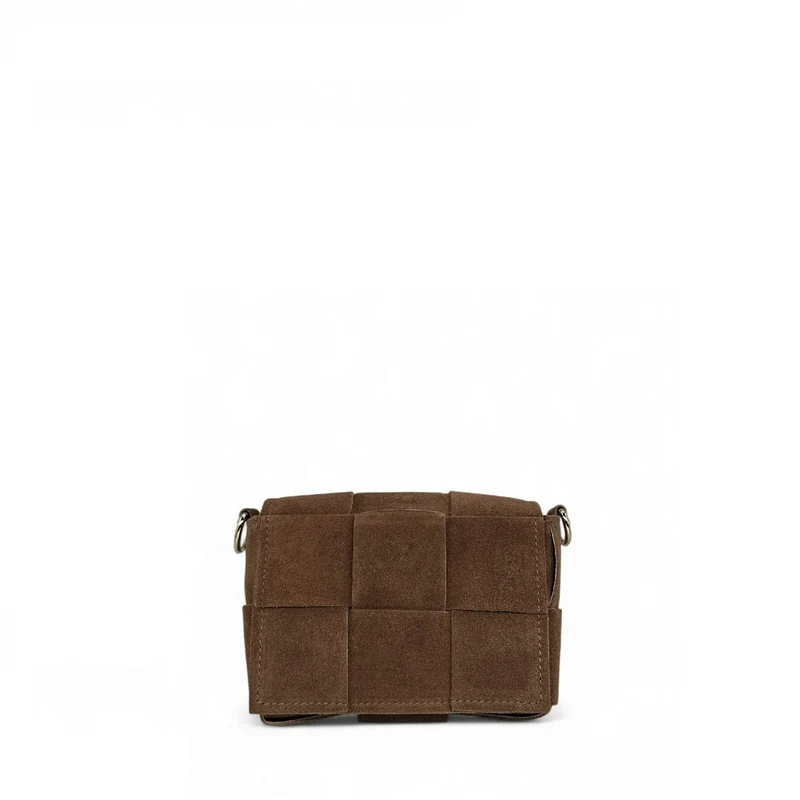 Micro sac en daim TWENTY TWO Chocolat