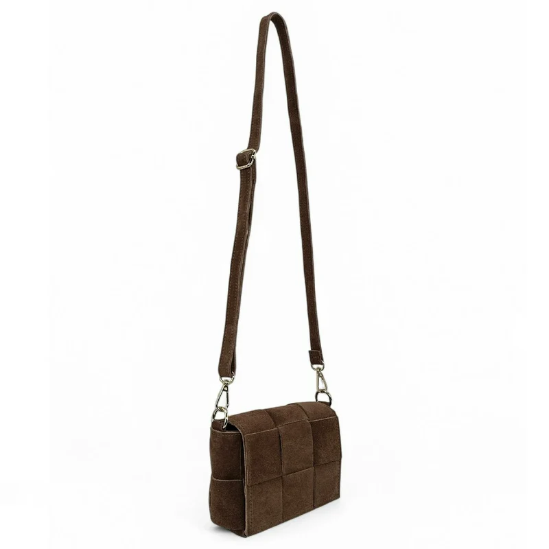 Micro sac en daim TWENTY TWO Chocolat