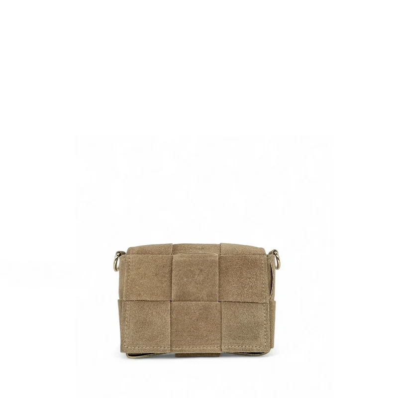 Micro sac en daim TWENTY TWO Taupe clair
