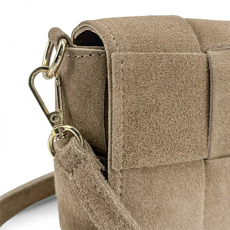 Micro sac en daim TWENTY TWO Taupe clair