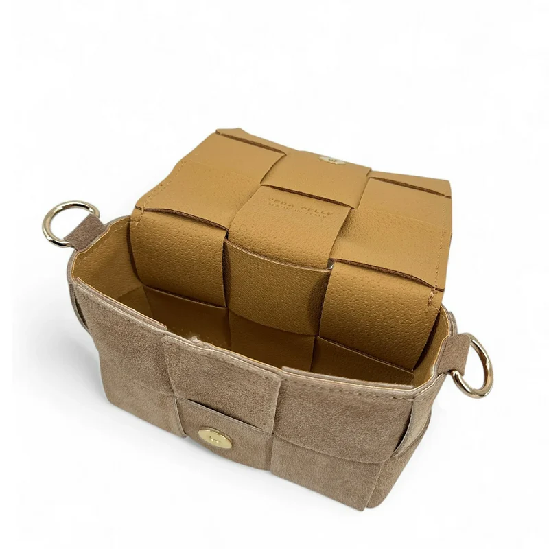 Micro sac en daim TWENTY TWO Taupe clair